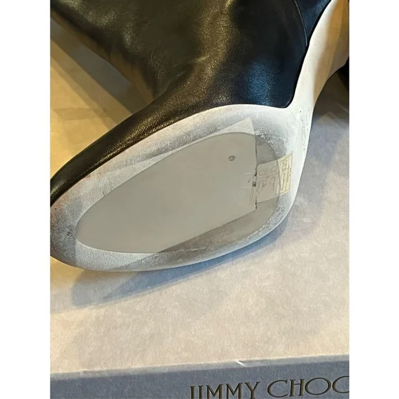 Jimmy Choo Rina 85 Leather Ankle Boots Size 38 (8) NIB - Picture 8 of 15